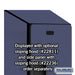 Salsbury 18" Wide Double Tier Designer Wood Locker - 1 Wide - 6 Feet High - 21 Inches Deep - Blue - Hasps - Sweatfully