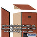 Salsbury 18" Wide Double Tier Designer Wood Locker - 1 Wide - 6 Feet High - 21 Inches Deep - Cherry - Hasps - Sweatfully