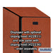 Salsbury 18" Wide Double Tier Designer Wood Locker - 1 Wide - 6 Feet High - 21 Inches Deep - Cherry - Hasps - Sweatfully