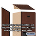 Salsbury 18" Wide Double Tier Designer Wood Locker - 1 Wide - 6 Feet High - 21 Inches Deep - Mahogany - Hasps - Sweatfully
