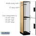 Salsbury 18" Wide Double Tier Designer Wood Locker - 1 Wide - 6 Feet High - 21 Inches Deep - Maple - Silver Electronic Locks - Sweatfully