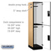 Salsbury 18" Wide Double Tier Designer Wood Locker - 1 Wide - 6 Feet High - 21 Inches Deep - Maple - Hasps - Sweatfully