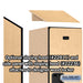 Salsbury 18" Wide Double Tier Designer Wood Locker - 1 Wide - 6 Feet High - 21 Inches Deep - Maple - Hasps - Sweatfully