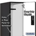 Salsbury 18" Wide Double Tier Designer Wood Locker - 1 Wide - 6 Feet High - 24 Inches Deep - Black - Hasps - Sweatfully