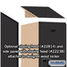 Salsbury 18" Wide Double Tier Designer Wood Locker - 1 Wide - 6 Feet High - 24 Inches Deep - Black - Hasps - Sweatfully