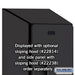 Salsbury 18" Wide Double Tier Designer Wood Locker - 1 Wide - 6 Feet High - 24 Inches Deep - Black - Hasps - Sweatfully