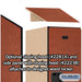 Salsbury 18" Wide Double Tier Designer Wood Locker - 1 Wide - 6 Feet High - 24 Inches Deep - Cherry - Hasps - Sweatfully