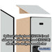Salsbury 18" Wide Double Tier Designer Wood Locker - 1 Wide - 6 Feet High - 24 Inches Deep - Gray - Hasps - Sweatfully