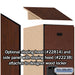 Salsbury 18" Wide Double Tier Designer Wood Locker - 1 Wide - 6 Feet High - 24 Inches Deep - Mahogany - Hasps - Sweatfully