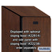 Salsbury 18" Wide Double Tier Designer Wood Locker - 1 Wide - 6 Feet High - 24 Inches Deep - Mahogany - Hasps - Sweatfully