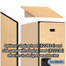 Salsbury 18" Wide Double Tier Designer Wood Locker - 1 Wide - 6 Feet High - 24 Inches Deep - Maple - Hasps - Sweatfully