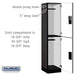 Salsbury 18" Wide Double Tier Designer Wood Locker - 1 Wide - 6 Feet High - 18 Inches Deep - Black - Hasps - Sweatfully