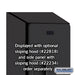 Salsbury 18" Wide Double Tier Designer Wood Locker - 1 Wide - 6 Feet High - 18 Inches Deep - Black - Hasps - Sweatfully
