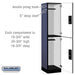 Salsbury 18" Wide Double Tier Designer Wood Locker - 1 Wide - 6 Feet High - 18 Inches Deep - Blue - Silver Electronic Locks - Sweatfully