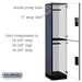 Salsbury 18" Wide Double Tier Designer Wood Locker - 1 Wide - 6 Feet High - 18 Inches Deep - Blue - Hasps - Sweatfully