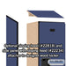 Salsbury 18" Wide Double Tier Designer Wood Locker - 1 Wide - 6 Feet High - 18 Inches Deep - Blue - Hasps - Sweatfully