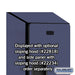 Salsbury 18" Wide Double Tier Designer Wood Locker - 1 Wide - 6 Feet High - 18 Inches Deep - Blue - Hasps - Sweatfully