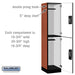 Salsbury 18" Wide Double Tier Designer Wood Locker - 1 Wide - 6 Feet High - 18 Inches Deep - Cherry - Silver Resettable Combination Locks - Sweatfully