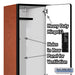 Salsbury 18" Wide Double Tier Designer Wood Locker - 1 Wide - 6 Feet High - 18 Inches Deep - Cherry - Hasps - Sweatfully