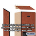 Salsbury 18" Wide Double Tier Designer Wood Locker - 1 Wide - 6 Feet High - 18 Inches Deep - Cherry - Hasps - Sweatfully