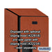 Salsbury 18" Wide Double Tier Designer Wood Locker - 1 Wide - 6 Feet High - 18 Inches Deep - Cherry - Hasps - Sweatfully