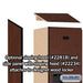 Salsbury 18" Wide Double Tier Designer Wood Locker - 1 Wide - 6 Feet High - 18 Inches Deep - Mahogany - Hasps - Sweatfully