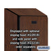 Salsbury 18" Wide Double Tier Designer Wood Locker - 1 Wide - 6 Feet High - 18 Inches Deep - Mahogany - Hasps - Sweatfully