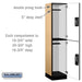 Salsbury 18" Wide Double Tier Designer Wood Locker - 1 Wide - 6 Feet High - 18 Inches Deep - Maple - Silver Resettable Combination Locks - Sweatfully