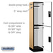 Salsbury 18" Wide Double Tier Designer Wood Locker - 1 Wide - 6 Feet High - 18 Inches Deep - Maple - Hasps - Sweatfully