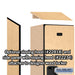 Salsbury 18" Wide Double Tier Designer Wood Locker - 1 Wide - 6 Feet High - 18 Inches Deep - Maple - Hasps - Sweatfully