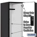 Salsbury 18" Wide Double Tier Designer Wood Locker - 3 Wide - 6 Feet High - 21 Inches Deep - Black - Hasps - Sweatfully
