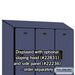Salsbury 18" Wide Double Tier Designer Wood Locker - 3 Wide - 6 Feet High - 21 Inches Deep - Blue - Hasps - Sweatfully