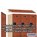 Salsbury 18" Wide Double Tier Designer Wood Locker - 3 Wide - 6 Feet High - 21 Inches Deep - Cherry - Hasps - Sweatfully