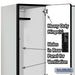 Salsbury 18" Wide Double Tier Designer Wood Locker - 3 Wide - 6 Feet High - 21 Inches Deep - Gray - Hasps - Sweatfully