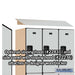 Salsbury 18" Wide Double Tier Designer Wood Locker - 3 Wide - 6 Feet High - 21 Inches Deep - Gray - Hasps - Sweatfully
