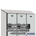 Salsbury 18" Wide Double Tier Designer Wood Locker - 3 Wide - 6 Feet High - 21 Inches Deep - Gray - Hasps - Sweatfully