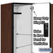 Salsbury 18" Wide Double Tier Designer Wood Locker - 3 Wide - 6 Feet High - 21 Inches Deep - Mahogany - Hasps - Sweatfully