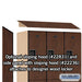Salsbury 18" Wide Double Tier Designer Wood Locker - 3 Wide - 6 Feet High - 21 Inches Deep - Mahogany - Hasps - Sweatfully