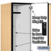 Salsbury 18" Wide Double Tier Designer Wood Locker - 3 Wide - 6 Feet High - 21 Inches Deep - Maple - Hasps - Sweatfully