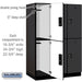 Salsbury 18" Wide Double Tier Designer Wood Locker - 3 Wide - 6 Feet High - 24 Inches Deep - Black - Black Electronic Locks - Sweatfully