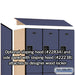 Salsbury 18" Wide Double Tier Designer Wood Locker - 3 Wide - 6 Feet High - 24 Inches Deep - Blue - Hasps - Sweatfully