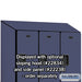 Salsbury 18" Wide Double Tier Designer Wood Locker - 3 Wide - 6 Feet High - 24 Inches Deep - Blue - Hasps - Sweatfully