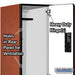 Salsbury 18" Wide Double Tier Designer Wood Locker - 3 Wide - 6 Feet High - 24 Inches Deep - Cherry - Hasps - Sweatfully