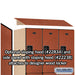 Salsbury 18" Wide Double Tier Designer Wood Locker - 3 Wide - 6 Feet High - 24 Inches Deep - Cherry - Hasps - Sweatfully