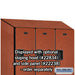 Salsbury 18" Wide Double Tier Designer Wood Locker - 3 Wide - 6 Feet High - 24 Inches Deep - Cherry - Hasps - Sweatfully