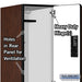 Salsbury 18" Wide Double Tier Designer Wood Locker - 3 Wide - 6 Feet High - 24 Inches Deep - Mahogany - Hasps - Sweatfully