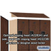 Salsbury 18" Wide Double Tier Designer Wood Locker - 3 Wide - 6 Feet High - 24 Inches Deep - Mahogany - Hasps - Sweatfully