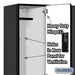 Salsbury 18" Wide Double Tier Designer Wood Locker - 3 Wide - 6 Feet High - 18 Inches Deep - Black - Hasps - Sweatfully
