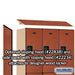 Salsbury 18" Wide Double Tier Designer Wood Locker - 3 Wide - 6 Feet High - 18 Inches Deep - Cherry - Hasps - Sweatfully