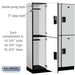 Salsbury 18" Wide Double Tier Designer Wood Locker - 3 Wide - 6 Feet High - 18 Inches Deep - Gray - Hasps - Sweatfully